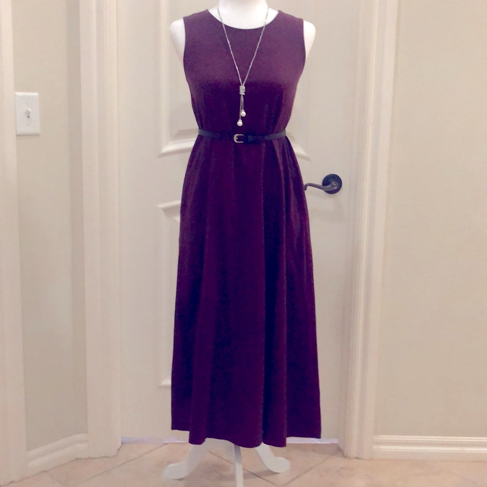 uniqlo purple dress Women's AIRism Cotton T-Shirt Dress